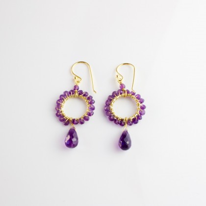 Pendientes Amatista Briolette