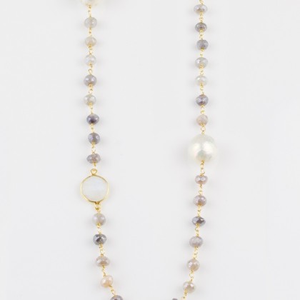Collar Largo Moonstone